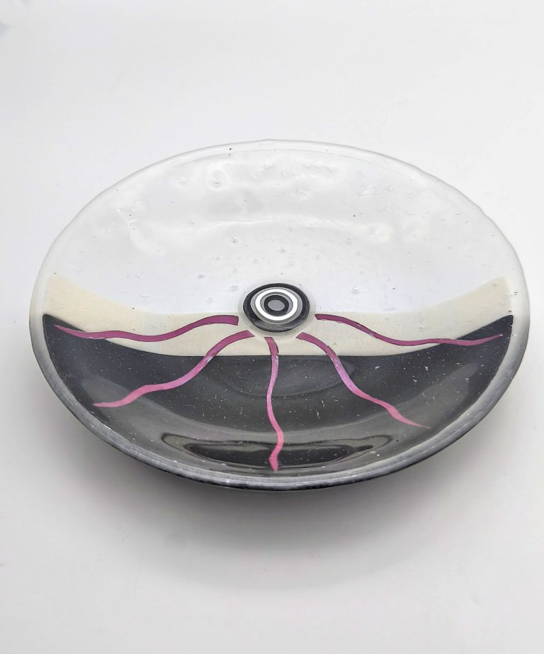 Studio Glas Teller cefalopodi von Massimo Nordio, Murano, 2007, zu kaufen bei der Kunsthandlung Schürenberg, Aachen